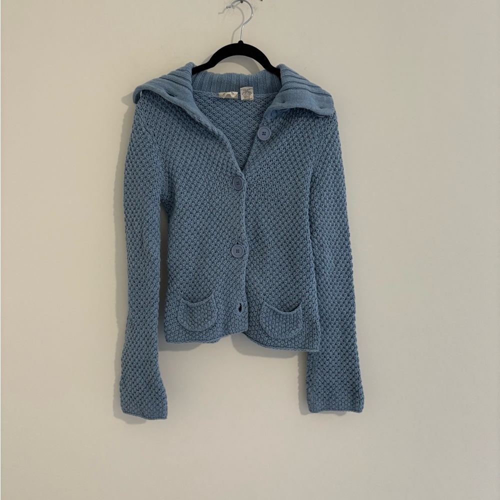 Next Era Textured Blue Cardigan